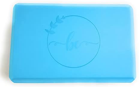 BE EVA FOAM YOGA BLOCK 9"x6"x3" Ultra Lightweight&Odorless,Exercise&Fitness for Balance&Deep Stretch Support,Latex-Free,Essential for Woman & Men Yoga,Pilates,Physical Therapy&Meditation poses (Llight Blue)