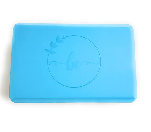 Be Eva Foam Yoga Block 9"X6"X3" Ultra Lightweight&Odorless,Exercise&Fitness For Balance&Deep Stretch Support,Latex-Free,Essential For Woman & Men Yoga,Pilates,Physical Therapy&Meditation Poses (Llight Blue) #TOP2