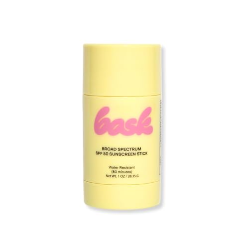 Bask SPF 50 Sunscreen Stick, Fragrance-Free, Reef Safe, 1oz