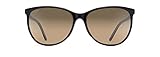 Maui Jim Women's Ocean Polarized Cat Eye Sunglasses, Tortoise w/Peacock/HCL® Bronze, Medium