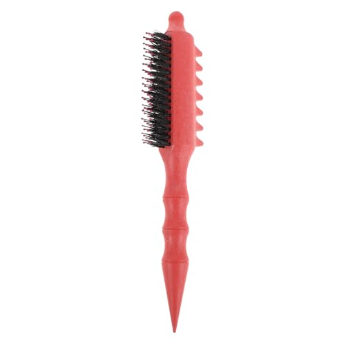 Happyyami Spazzola a coda di topo, spazzola per cotonare capelli fini, pettine da salone per cotonare capelli da donna per la pettinatura della schiena, pettine per lo styling con setole in nylon per