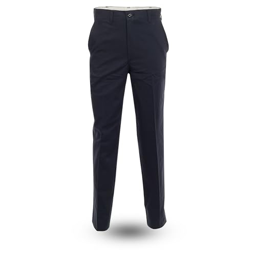 Pinnacle/Topps Safety Men's Wrinkle-Resistant Work Pant 100% Cotton Fabric P50 (US, Numeric, 34, Regular, Regular, Dark Navy)