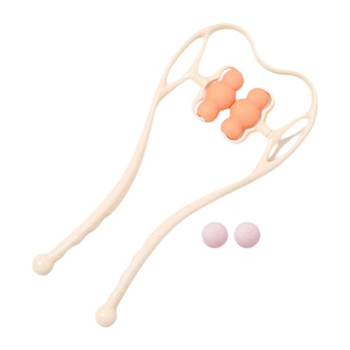 FashionCha Neck Care Massager Neck Massage Instrument Neck Muscle Relief Manual Neck Massager, Orange