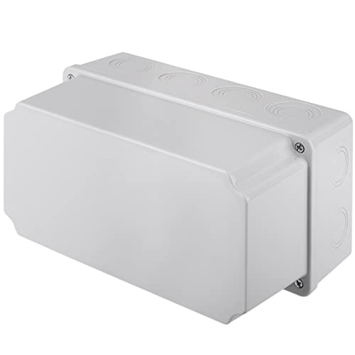 CableMarkt - Cajetín de Superficie Rectangular con protección IP44 120x225x140mm Cover
