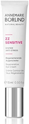 ANNEMARIE BÖRLIND – ZZ SENSITIVE Regenerative Eye Cream – With Vitamin C + E and Meadowfoam Extract to Strengthen the Natural Skin Barrier and Soothe Stressed Skin – Step 5 of 5-0.5 Oz