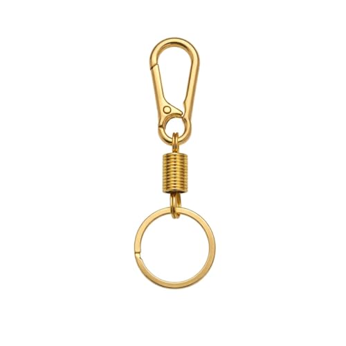 Image of THE MEN THING - Stylish Multicolor Stainless Steel Keychain for Men & Boys (IRON LOOP GOLD - Prime)