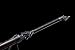 Handmade Wolf Sword Cool Blue Carbon Steel Chinese Tang Dao with Belt