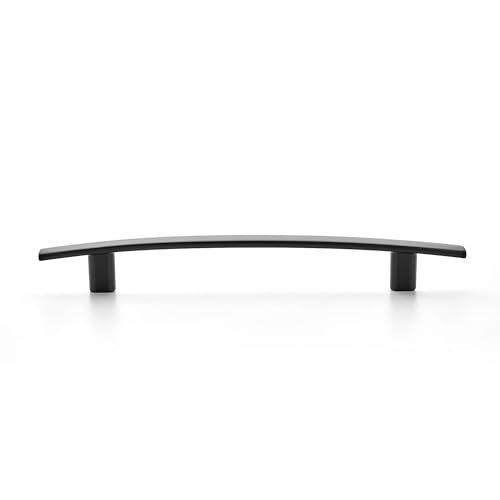 Image of Ravinte 30 Pack Cabinet Handles Matte Black Cabinet Pulls Kitchen Cabinet Handles,Curved Drawer Pulls in 7-1 /4 Inch Length with 5 Inch Hole Center Arch Kitchen Cabinet Hardware