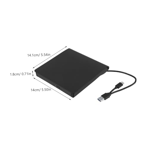 Lecteur DVD USB externe Veemoon compact graveur CD pour PC portable Windows Mac - 2