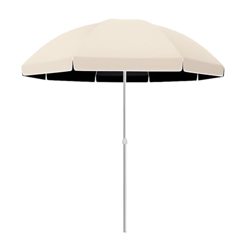 Ombrellone da Tavolo da Esterno da 8,5 Piedi, ombrellone da Mercato Boho con 4 regolazioni di Altezza, Resistente ai Raggi UV e Impermeabile per Patio, Giardino, Spiaggia, Ponte (Cachi)