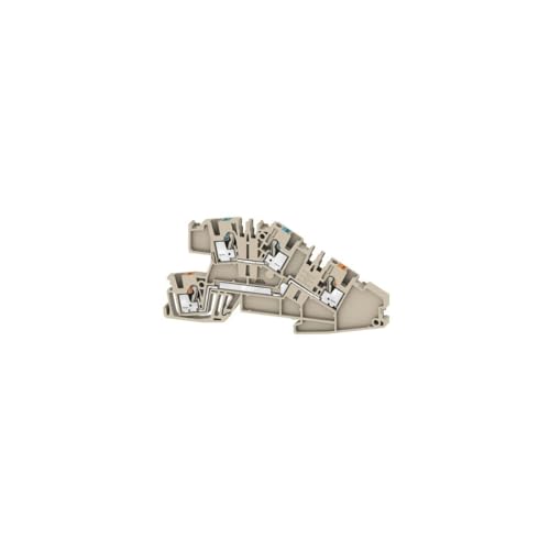 Borne d'installation Weidmüller AITB 2.5 BB N-L beige en lot de 50 pièces pour tableau électrique