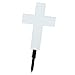 Fafeicy Solar Powered LED Cross Lights Graveside Memorial Headstone Stake Garden Grave Marker Path Lights