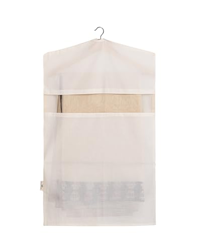 Garment Bags for Hanging Clothes – 100% Cotton, Breathable Suit & Dress Covers – Pack of 3 Medium (22