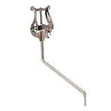 Yibuy Saxophone Lyre Clamp On Holder Replacement Parts for Marching Band 0.16