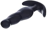 Doc Johnson Mood - Naughty 3 - Silicone Anal Plug - Large - 4.9 in. Long and 1.2 in. Wide - Tapered Base for Comfort Between The Cheeks - Large - Black
