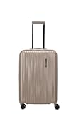 Travelite Hartschalenkoffer Barbara Novelty M, 43x65x27/31 cm, 68/75 L, 3,6 kg, erweiterbarer Reisekoffer mit TSA Schloss, leise Doppelrollen