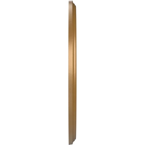 Image of Ekena Millwork CMP16BECGH Berkshire Thermoformed PVC Ceiling Medallion (Fits Canopies up to 7 inch), 16 inchOD x 3 1 /2 inchID x 1 inchP, Metallic Gold Rush