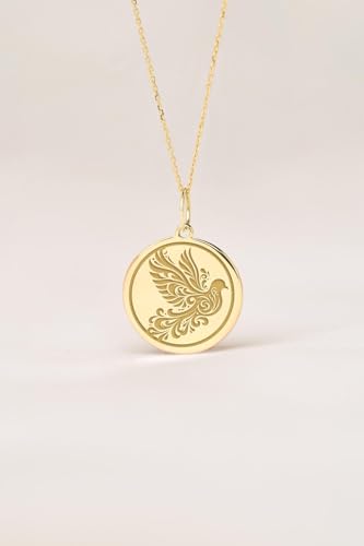 Collier colombe délicat LKBEADS argent 925 idéal pour offrir