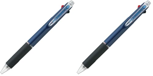 三菱鉛筆 3色ボールペン ジェットストリーム 0.5 ネイビー 書きやすい SXE340005.9 (× 2)