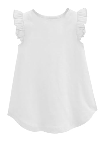 Image of A.T.U.N. (All Things UBER Nice) Girl's Polyester Regular Fit Solid Round Neck Knee Length Regular Top