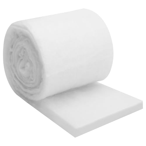 ZMDMAH 2 m Aquarium Filterschwamm Eingedickt Filtermatte Aquarium Weiß Filterwatte Aquarium Filterpads Aquarium für Aquarien Fischteiche 12cm x 3cm