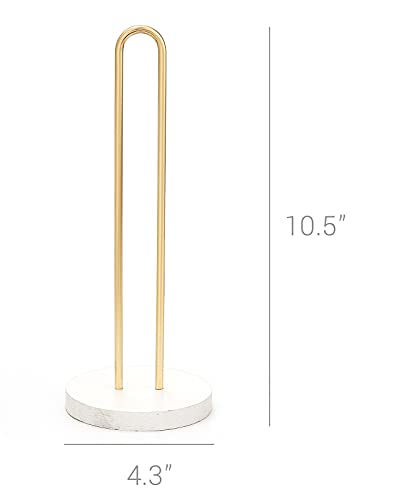 Mkono Scrunchies Holder Stand Hair Accessories Organizer Gold White Metal Scrunchies Tower Hold 25-35 Scrunchies Modern Vertical Hair Tie Organizer Jewelry Scrunchy Holder For Girls, White #TOP5