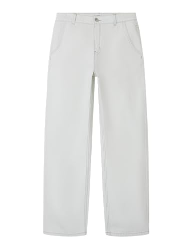 Jeans niños NAME IT NLMNOUD vaqueros rectos estables tono White Alyssum