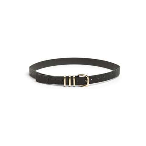 PIECES Women's Pclea Jeans Belt in Black Cover