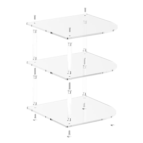 Organizador De Platos Para Armario | Bandeja Organizadora De Cocina En Acrílico Transparente,Organizador De 3 Niveles Para Baño, Armario, Cocina, Encimera, Barra, Congelador, Mesita De Noche Y Cómoda