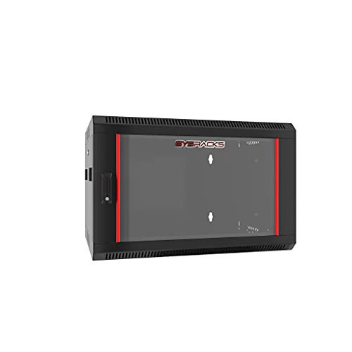 6U - Server Rack - Wall Mount Rack - Locking Cabinet for Network - Electronics - Security - Audio - Video - AV Equipment - Data Rack - 24-Inch Depth Server Cabinet - Thumbnail 3