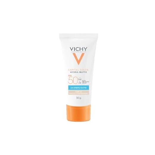 Vichy, Protetor Solar Facial Capital Soleil Hydra-Matte Fps50 30gr, com textura ultra leve e efeito matte, com Cor 1.0,