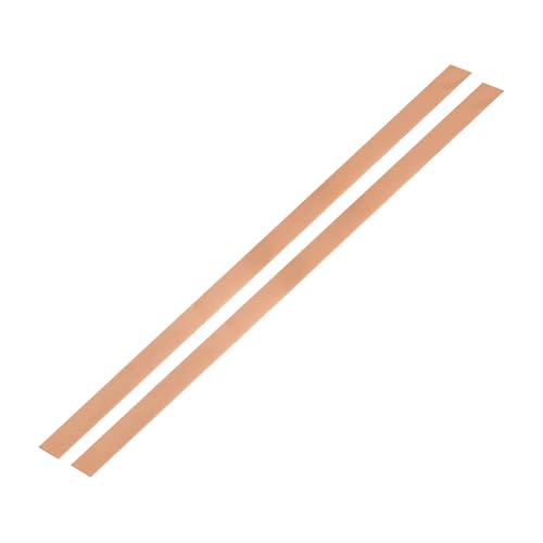 QUARKZMAN 2 Stück 15.8 x 3/5 Kupfer Flachstange 3/64 Dicke Kupferstange Für Erdungssysteme Architekturprojekte