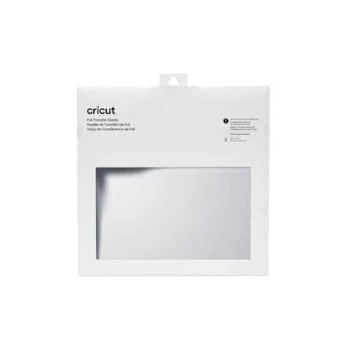 Image of Cricut 2008719 Foil Transfer Sheets, Silver (8 ct), 30.5 cm x 30.5 cm (12 inch x 12 inch)