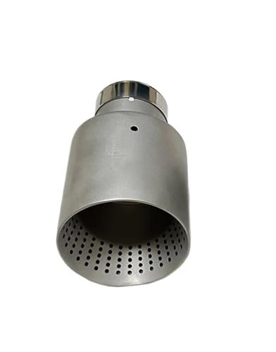 Garniture de silencieux ouvert en acier inoxydable mat 114mm de diamètre pour voiture