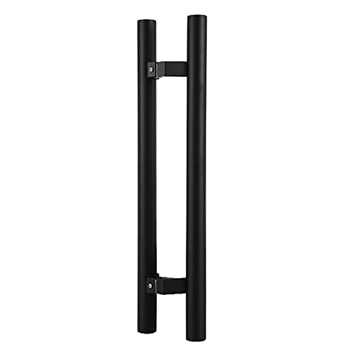 Tirador de puerta de acero inoxidable, resistente para el hogar, oficina, hotel, ideal para puertas de vidrio y madera, diseño moderno, fácil instalación, acabado duradero