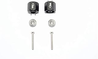 GPM For Tamiya T3-01 Dancing Rider Trike Upgrade Parts Aluminum Hex Adapter (+3mm) - 6Pc Set Black