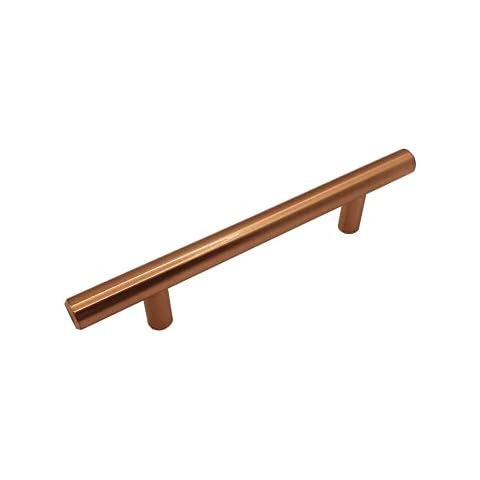 FittingsCo VEROLI T Bar Handle with Copper Finish Cover