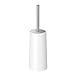 Neady Toilet Brush Toilet Bowl Brush and Holder Compact Design Longer Brush and Heavy Enough for Bathroom Toilet Toilet Scrubber (White)