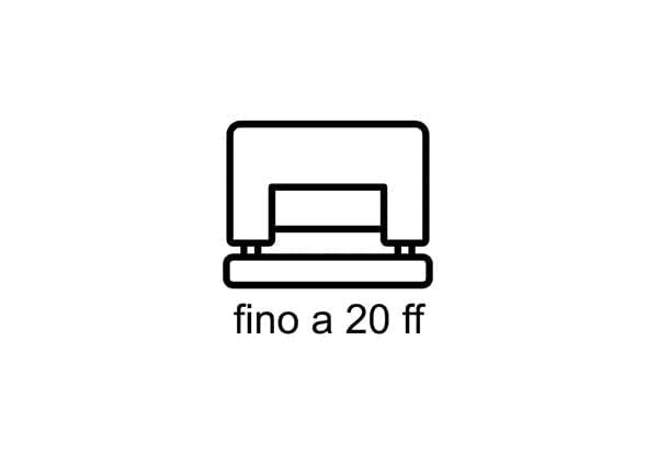 Rapid 23256400 Fashion FC20 Hole Punch, Bar with Format Markings, Metal, Black, Guide 20 Sheets