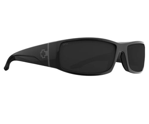 Spy Optic Cooper Sunglasses Gloss Black with Happy Gray Polarized Lens + Case