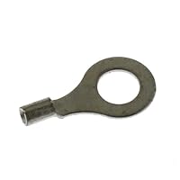 Lumonic 25x Quetschkabelschuhe blank 0,5-1,5mm² I RIngkabelschuhe M6 unisoliert I Kabelschuhe M6, Rohrkabelschuh 0,5mm2 1,5mm2 Ringösen, Quetschverbin