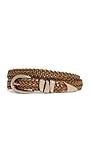 Madewell Women's Woven Triple Metal Keeper Belt, Light Caramel, Brown, XL - XXL