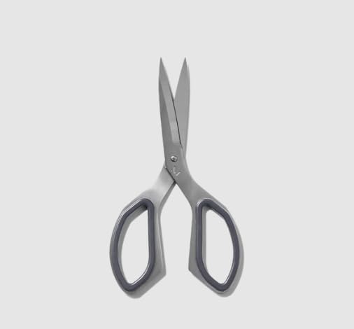 Stainless Steel All Purpose Kitchen Shears - Sharp Food Scissors for Meat, Herbs, Blue Grey