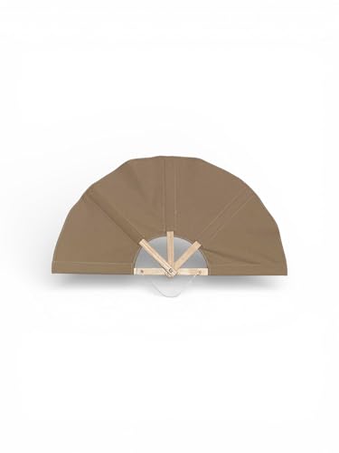 Sauna Fächer Großer Saunafächer 80 cm Handgemachter Aufgussfächer zur Wärmeverteilung aus Eschenholz & Baumwolle (Sand)