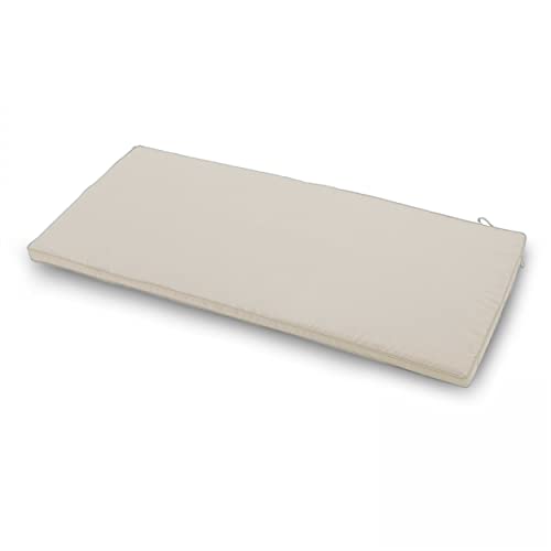 Oviala Coussin pour canapé Polyester écru 114 x 51,5 x 3 cm Cover