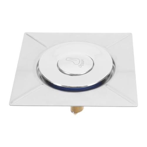 CIYODO Tapón de Desagüe de Acero Inoxidable Diseño de Drenaje y Filtro para Lavabo y Bañera en Color Plata, Complemento Adecuado para Baño