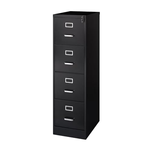 STAPLES 4-Drawer Vertical File Cabinet, Letter Size Documents, Lockable, 22