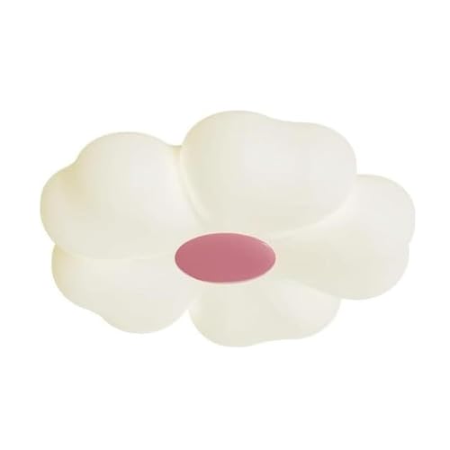 Plafonnier LED floral à intensité variable avec diffuseur blanc laiteux jaune moderne - 2
