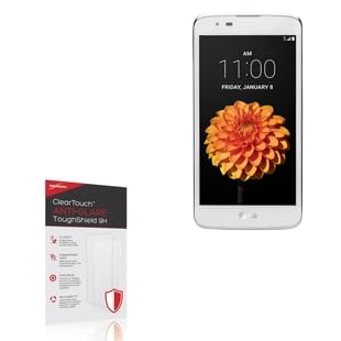 BoxWave Screen Protector Compatible With LG K7 - ClearTouch Anti-Glare ToughShield 9H (2-Pack), Anti-Glare 9H Tough Flexible Film Screen Protector