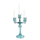 Design Élégant et Lumière Chaleureuse : Avec ses trois bras et son verre parfaitement transparent, ce candélabre diffuse une lumière douce et chaleureuse lorsqu’allumé. Il crée instantanément une atmosphère et raffinée dans la pièce.